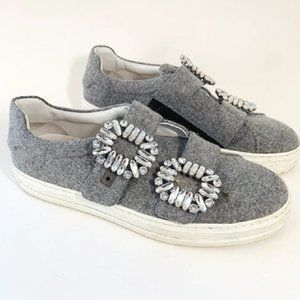 Roger Vivier Gray Sneaky Viv 2 Strass Sneakers